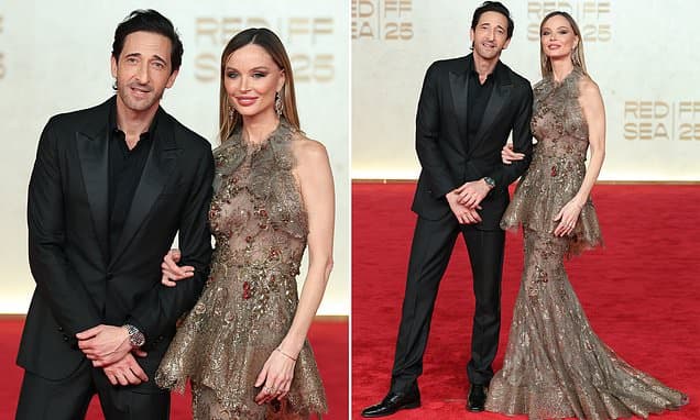 Adrien Brody and Georgina Chapman DAZZLE at Red Sea Festival: A Red Carpet Comeback!