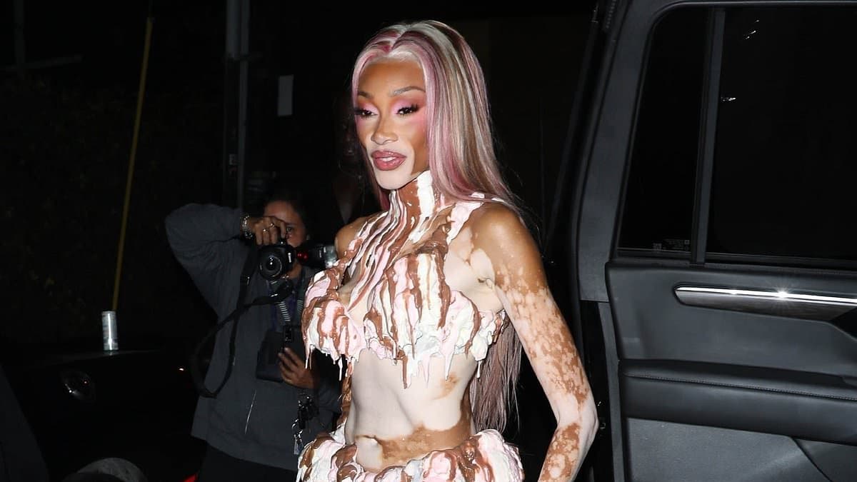 Winnie Harlow SLAYS the Haters in Neapolitan Ice Cream Costume! 🍦🔥