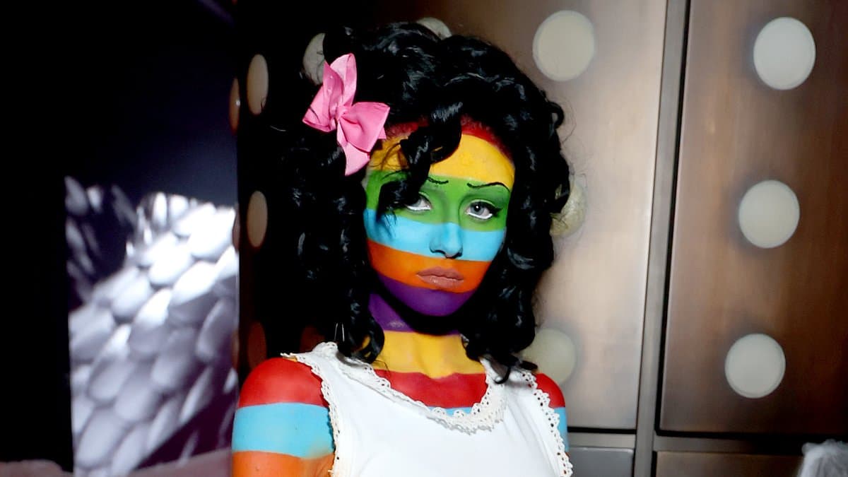 Leni Klum Dazzles in Stripes at Heidi Klum's Halloween Party