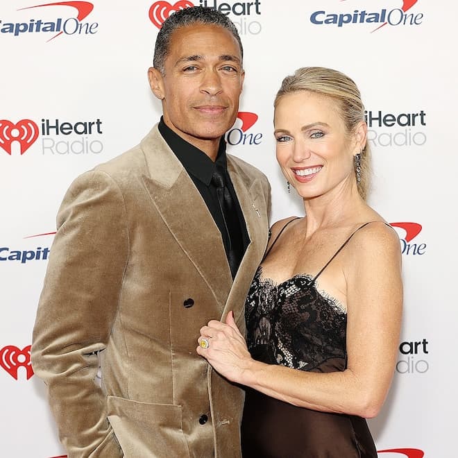 Amy Robach and T.J. Holmes Attend Z100 Jingle Ball with Blended Family