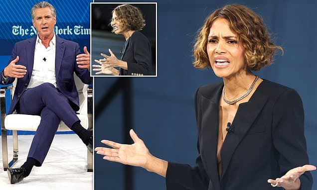 Halle's HISSY FIT: Berry SLAMS Newsom for Vetoing Menopause Bill!