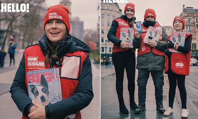 Sophie Winkleman and Isabella TAKE A STAND: Selling The Big Issue for Homelessness